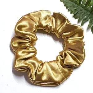 8 for $15 * Medium Gold Lycra Spandex Scrunchie
